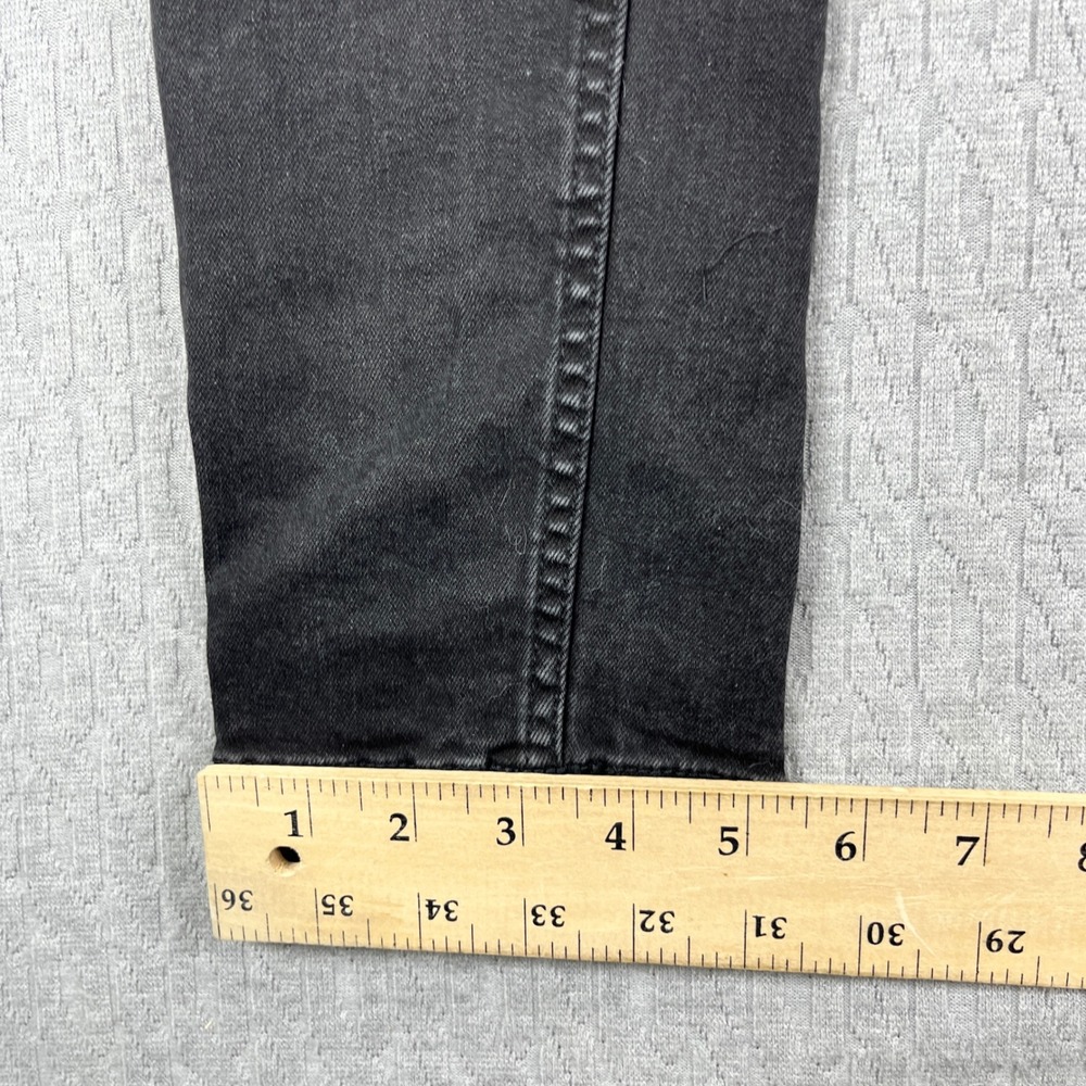 Hoxton Denim Super Skinny Goth Core Punk Jeans Men 34x34 (30X33 Black Distressed - Picture 8 of 15